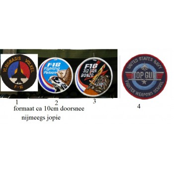 Piloten-overall emblemen rond