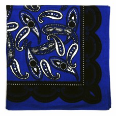 bandana, grote vierkante doek, blauw