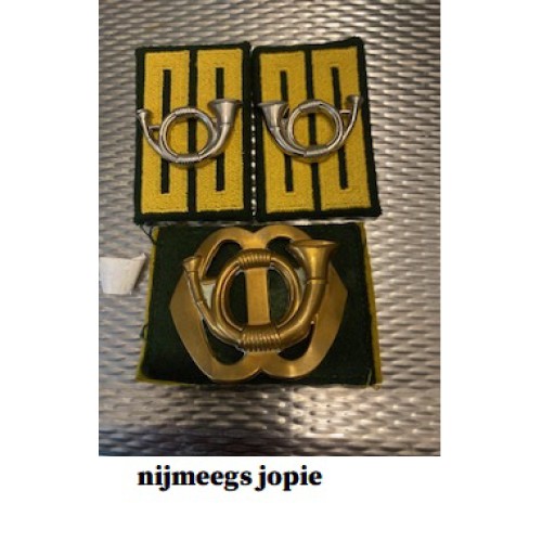 baret embleem garde jagers groen/geel