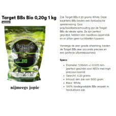 Airsoft bb's target bbs  bio, 0,20 gram 1 kilo