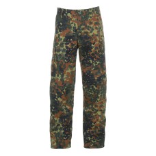 bdu broek, legerbroek met zijzakken, duits camo flecktarn, 