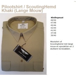 khaky leger blouse "oud model", nieuw, lange mouw, copie khaky leger blouse "oud model", nieuw, lange mouw, copie