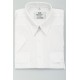 blouse overhemd met epaulet, wit met korte mouw, piloten/security blouse