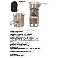 pannenset Travel RVS pannenset Travel RVS