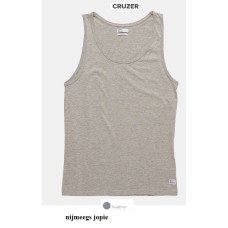 singlet Vintage, model cruzer, kleur licht grijs