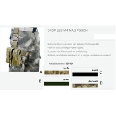 Drop leg M4 mag pouch, dijbeen tas