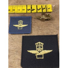 luchtmacht embleem geestelijke  vogel met schild, set 3 stuks