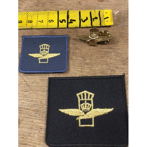 luchtmacht embleem geestelijke  vogel met schild, set 3 stuks