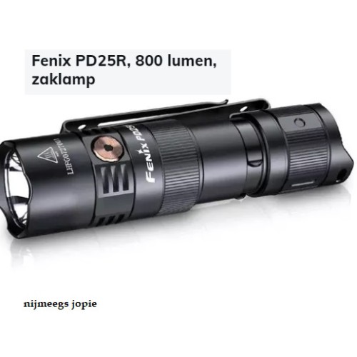 fenix pd25R zaklamp 