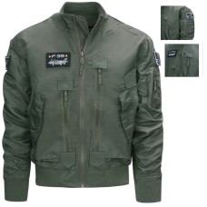 Flight jacket, groen F-35, zomerjas fostex groen