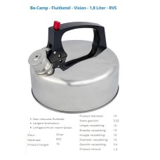 fluitketel 1,8 liter Vision Bo-camp