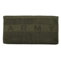 handdoek, nieuw, namaak leger, kleur ldonker groen, met Army