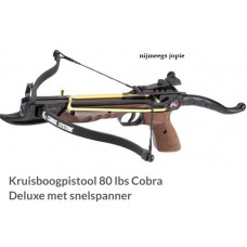 hand kruisboog, cobra 80lbs houtdesign