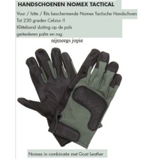 handschoen leer/nomex