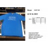 2023 4-daagse wandelshirt, quick dry, Heren model, licht blauw