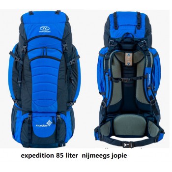 rugzak expedition 85 liter, blauw