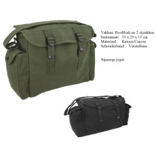 pukkel canvas, zwart of groen, "haversack", is wat breder en groter dan de originele leger-pukkel pukkel canvas, zwart of groen, "haversack", is wat breder en groter dan de originele leger-pukkel