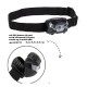 hoofdlamp storm, met rode en witte leds, incl 3 AAA batterijen