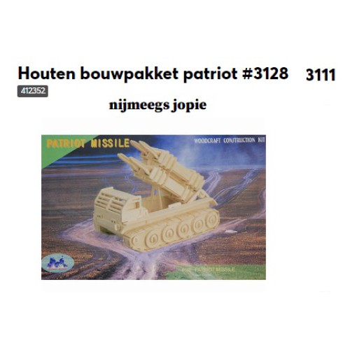 Houten bouwpakket patriot