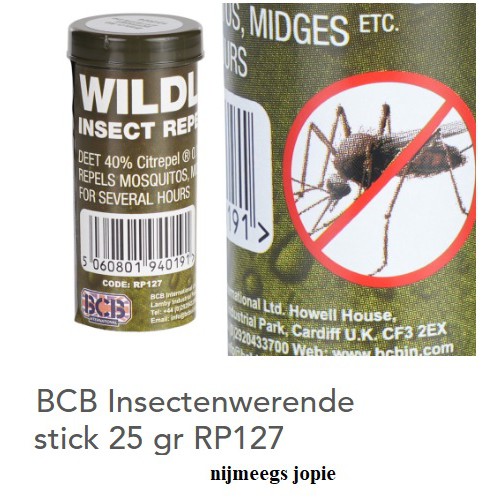 muskieten werende creme, stick 25 gram, BCB