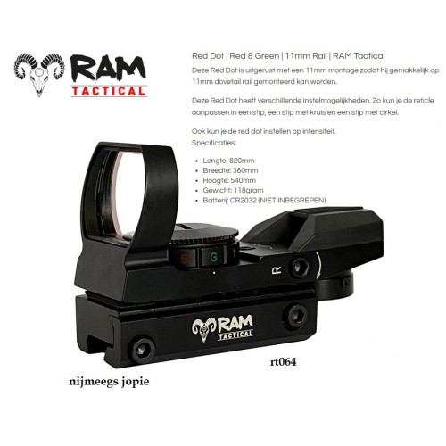 red dot rt064 11mm dovetail