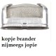 handwarmer pocket, zilver metaal, werkt op fuel (bijv zippo fuel)