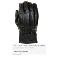handschoen leer fighter, met zandvulling