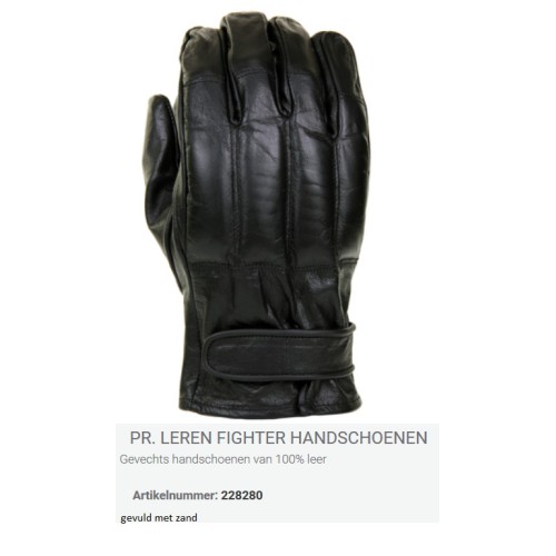 handschoen leer fighter