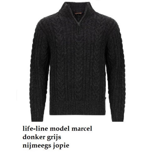 schippers trui  Life-line model Marcel. zwart