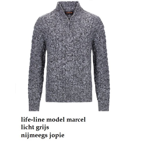schippers trui Life-line model Marcel. licht grijs schippers trui Life-line model Marcel. licht grijs
