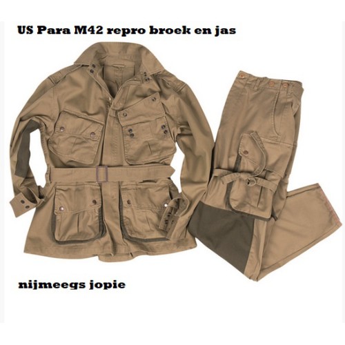 US parapak m42, broek met jas