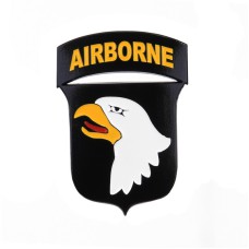 airborne metaal logo adelaar embleem 101st, metalen embleem groot