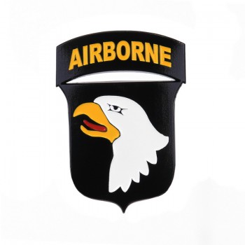airborne metaal logo adelaar embleem 101st, metalen embleeem groot