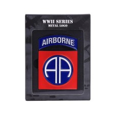 airborne metaal logo embleem 82nd, metalen embleem groot, AA