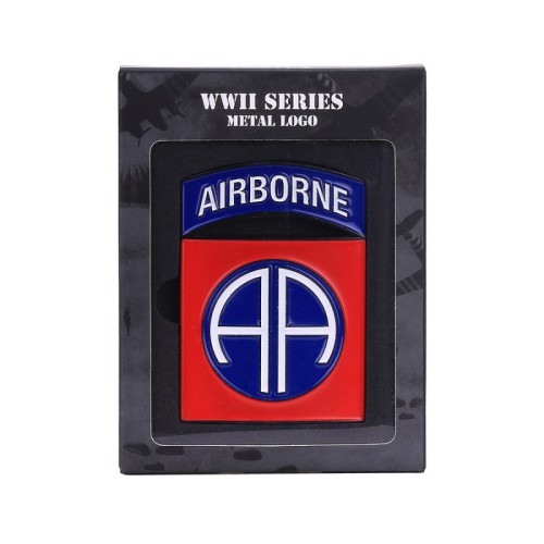 airborne metaal logo embleem 82nd, metalen embleem groot, AA