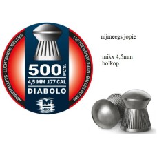kogeltjes 4,5 mm mikx, bol kop