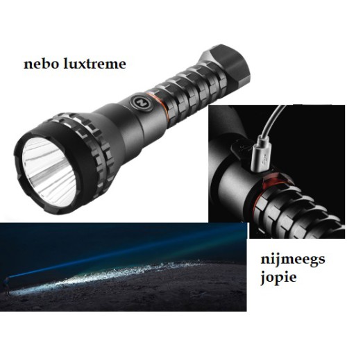 zaklamp nebo Luxtreme, ver gebundelde lichtstraal