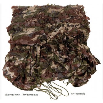 Camouflage net, 5x3 max. UV bestendig