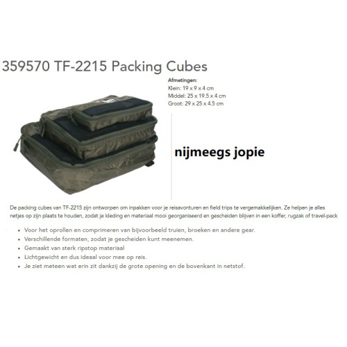 opbergtasjes, set van 3, TF2215, packing-cubes