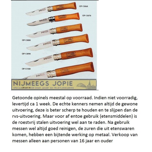 opinel zakmessen info