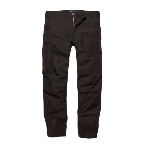 bdu pant broek "tight fit" smal model, model "Owen", kleur zwart. vintage, security/legerbroek