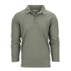 Polo Lange mouw, stretch quick dry, groen, khaky, zwart of grijs