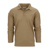 Polo Lange mouw, stretch quick dry, groen, khaky, zwart of grijs