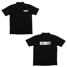 Polo shirt security. 100% katoen, "security" voor en achterop