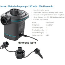 pomp electrische pomp intex quickfill 220/240v