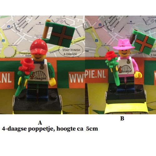 4-daagse brick poppetjes, los of per set