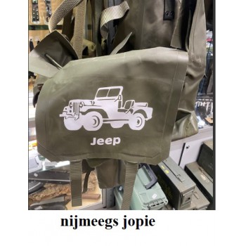 pukkel pvc "Jeep" print met schouderband, tas