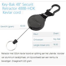 sleutelhouder, key-bak, retractor, 120 cm