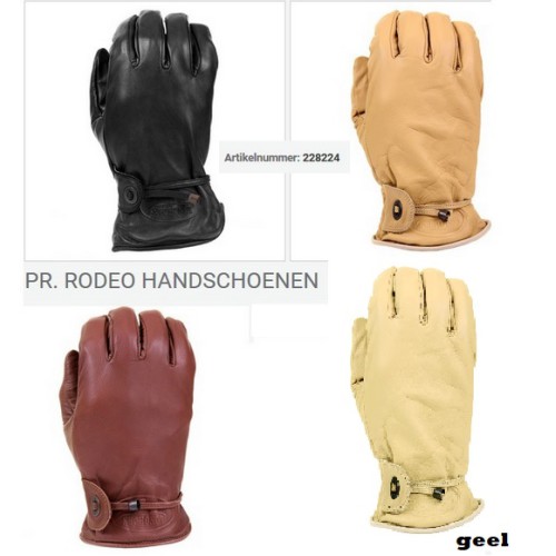 handschoen rodeo 100% glad leer