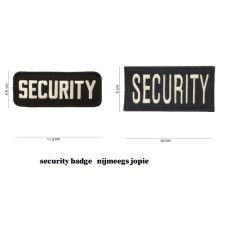 Embleem van stof security, zonder velcro